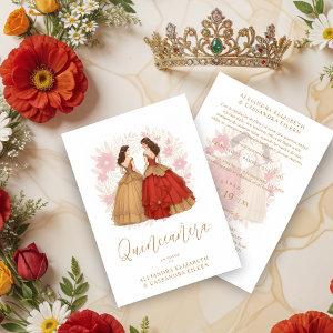 Graceful Romantic Spanish Quinceañera Twins