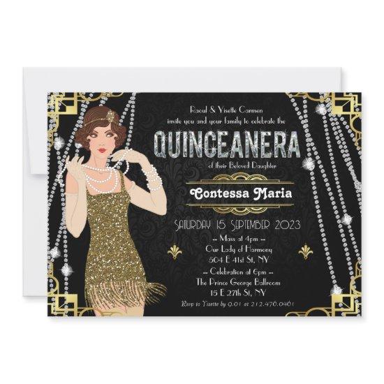 Great Gatsby Flapper Girl Quinceanera