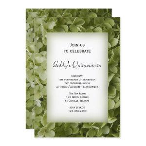 Green Hydrangea Flower Quinceanera Party