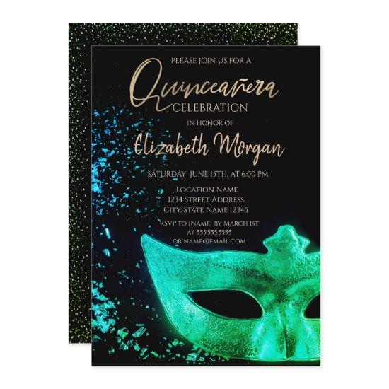 Green Masque,Confetti  Quinceañera