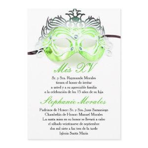Green Masquerade Quinceanera Birthday