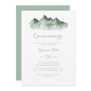 Green Mountain Country Calligraphy Quinceañera
