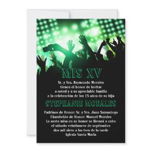 Green Rock Star Quinceanera Birthday