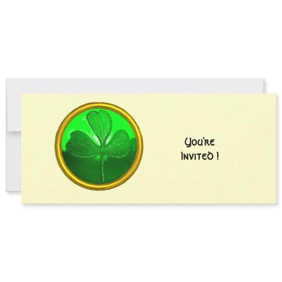 GREEN SHAMROCK GEMSTONE ,ST PATRICK'S DAY PARTY