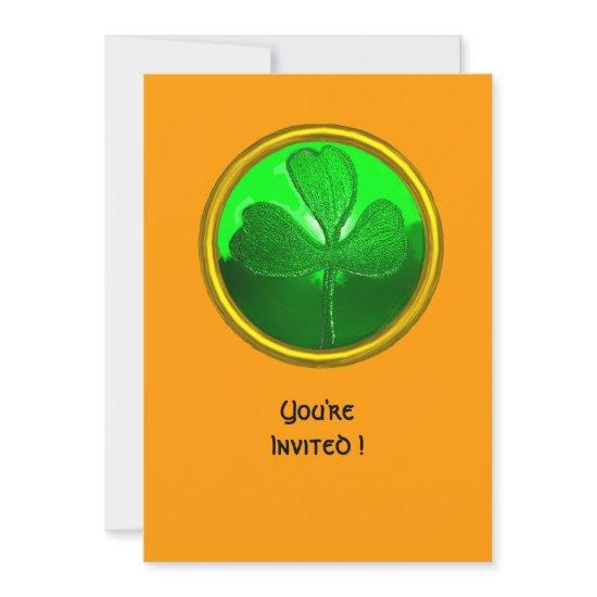GREEN SHAMROCK GEMSTONE ,ST PATRICK'S DAY PARTY