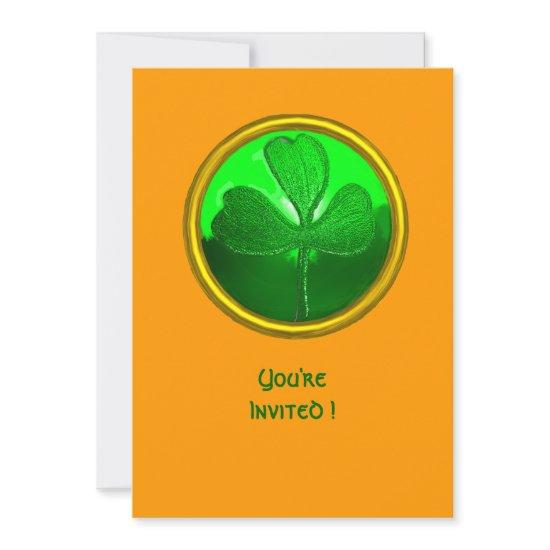 GREEN SHAMROCK GEMSTONE ,ST PATRICK'S DAY PARTY