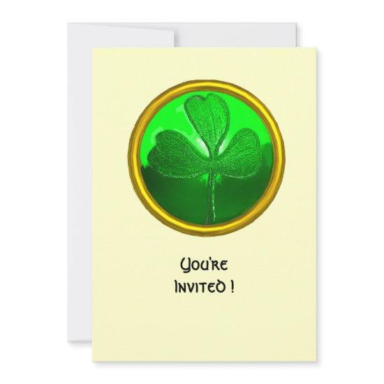 GREEN SHAMROCK GEMSTONE ,ST PATRICK'S DAY PARTY