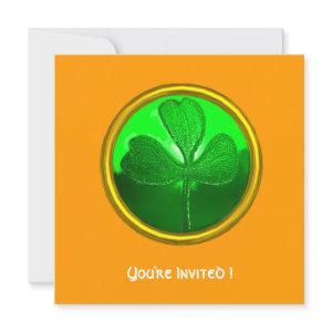 GREEN SHAMROCK GEMSTONE ,ST PATRICK'S DAY PARTY