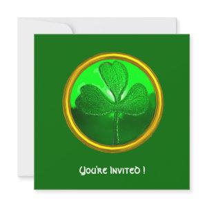 GREEN SHAMROCK GEMSTONE ,ST PATRICK'S DAY PARTY