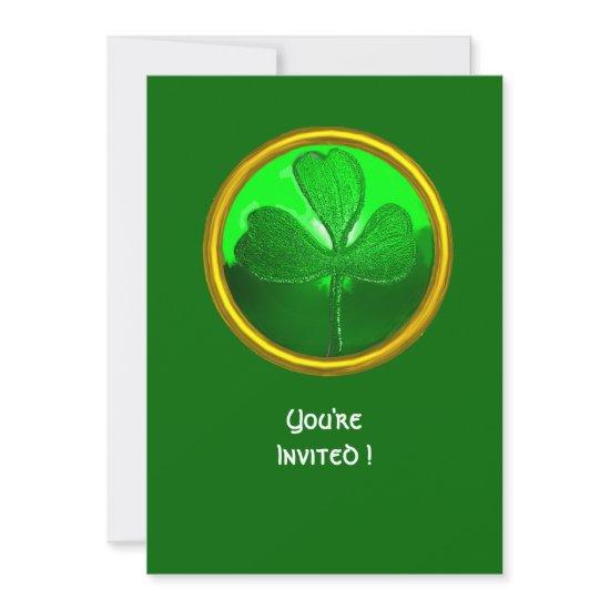 GREEN SHAMROCK GEMSTONE ,ST PATRICK'S DAY PARTY