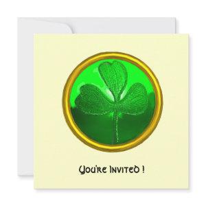 GREEN SHAMROCK GEMSTONE ,ST PATRICK'S DAY PARTY