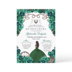 Green Western Charra Girl Ranchero Quinceanera