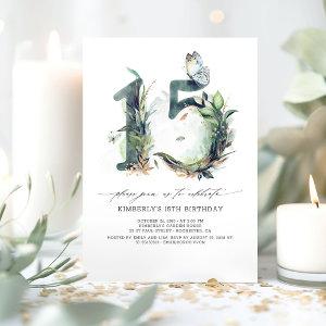 Greenery and Gold 15th Birthday