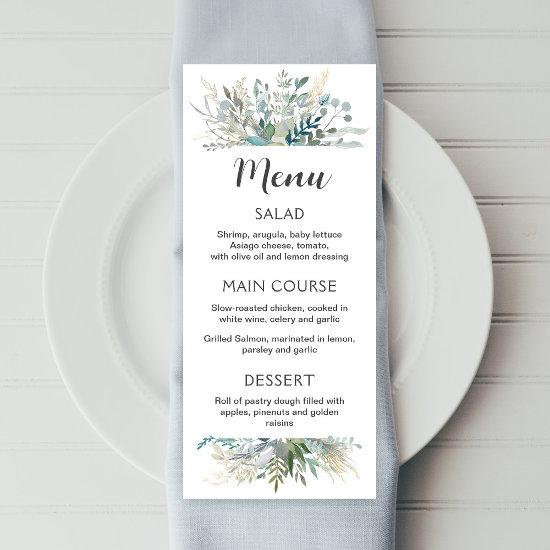 Greenery menu