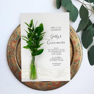Greenery on White Quinceanera Party