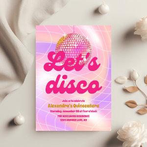 Groovy Retro15th Let's Quinceañera Disco Birthday
