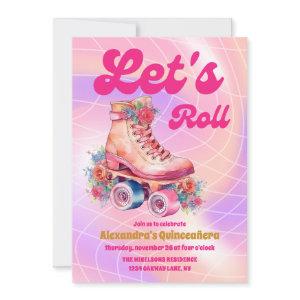 Groovy Retro Roller Skating 15th Quinceañera