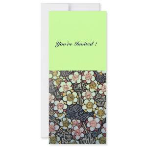 HAIKU/ BLACK WHITE YELLOW GREEN SPRING FLOWERS
