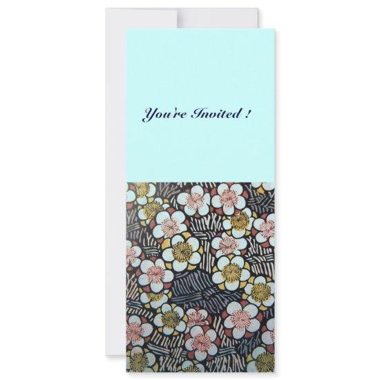 HAIKU/ BLACK WHITE YELLOW PINK BLUE SPRING FLOWERS