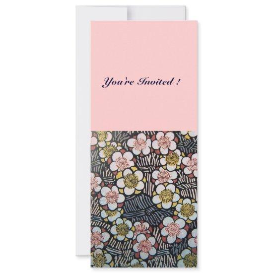 HAIKU/ BLACK WHITE YELLOW PINK SPRING FLOWERS