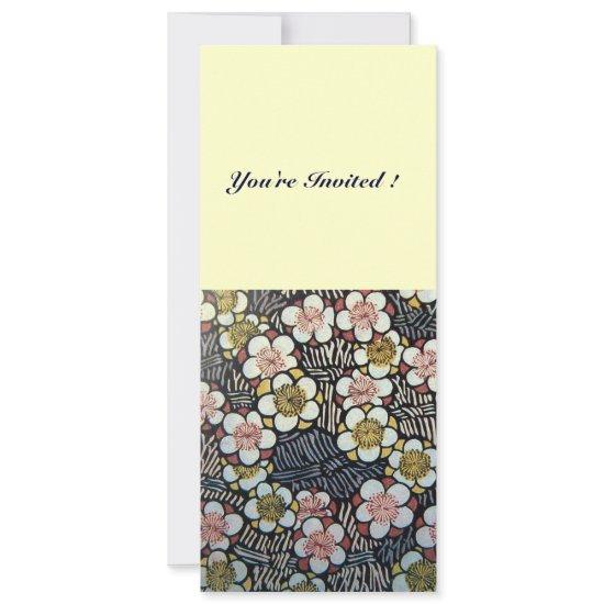 HAIKU/ BLACK WHITE YELLOW PINK SPRING FLOWERS