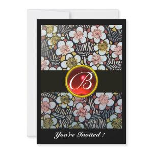 HAIKU RED RUBY MONOGRAM white brown black