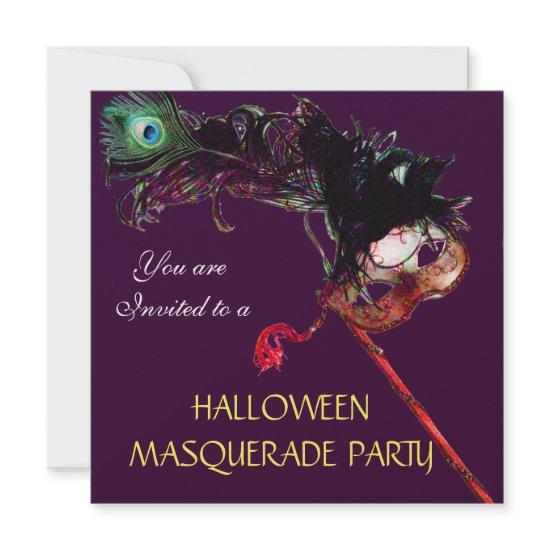 HALLOWEEN MASQUERADE PARTY,Black Purple Gold