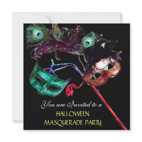 HALLOWEEN MASQUERADE PARTY,Black white blue