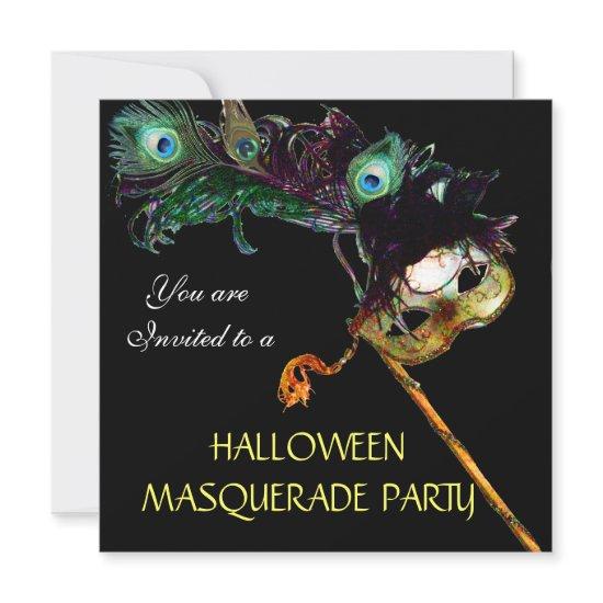 HALLOWEEN MASQUERADE PARTY,Black yellow blue