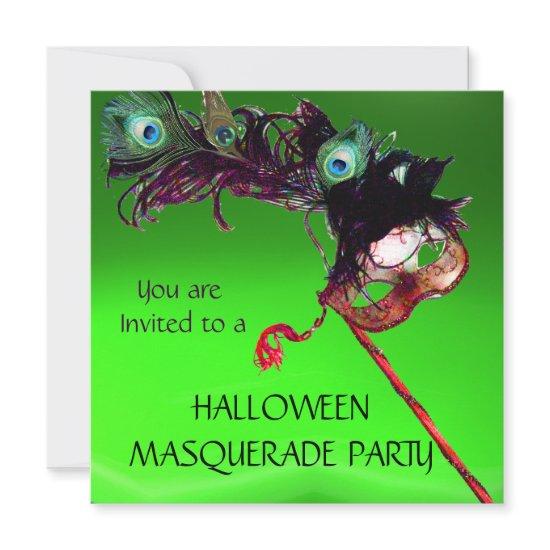 HALLOWEEN MASQUERADE PARTY, Green red