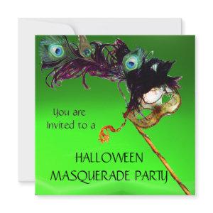 HALLOWEEN MASQUERADE PARTY Green yellow black blue