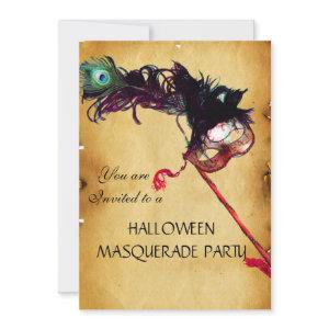 HALLOWEEN MASQUERADE PARTY, parchment wax seal