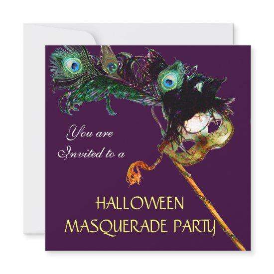 HALLOWEEN MASQUERADE PARTY Purple black blue white