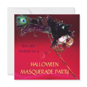 HALLOWEEN MASQUERADE PARTY, Red burgundy