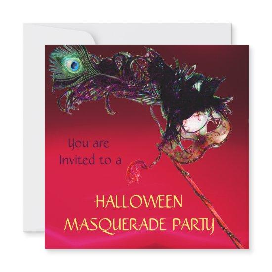 HALLOWEEN MASQUERADE PARTY, Red burgundy