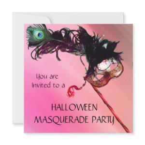 HALLOWEEN MASQUERADE PARTY, Red Yellow silk