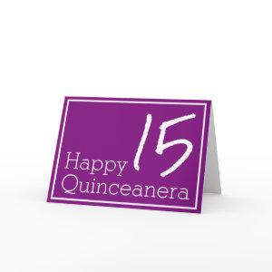 Happy Quinceanera Thank You Card