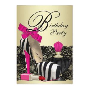 High Heel Shoes Hot Pink Zebra Party