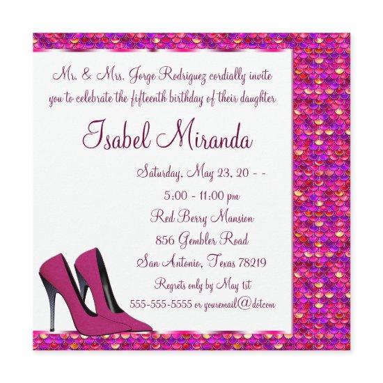 High Heels Girls 15th Party Quinceanera