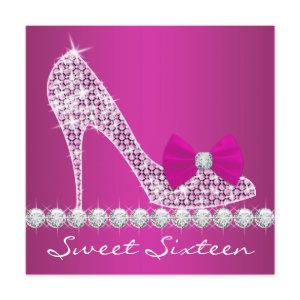 High Heels Hot Pink Sweet Sixteen Birthday Party
