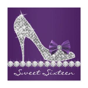 High Heels Purple Sweet Sixteen Birthday Party