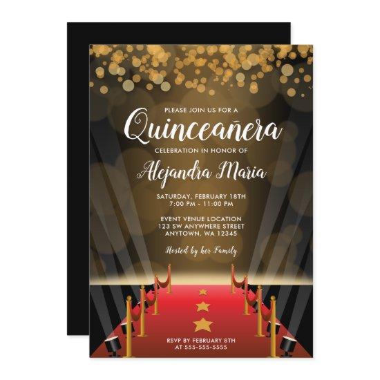 Hollywood Red Carpet Quinceanera