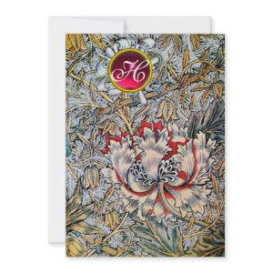 HONEYSUCKLE Red Ruby Monogram Gold Metallic