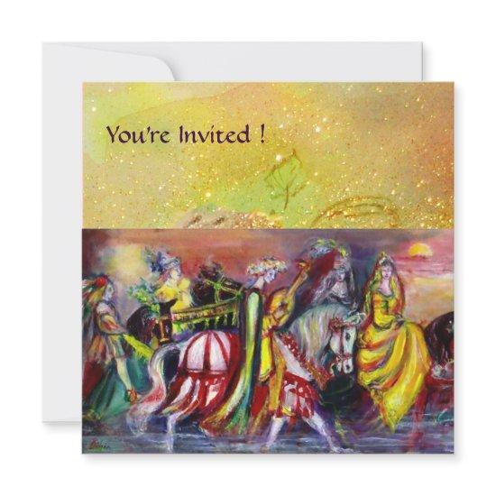 HORSE RIDERS ,MUSIC IN THE NIGHT, yellow sparkles