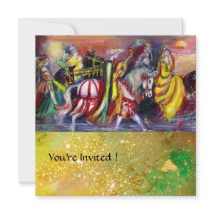 HORSE RIDERS ,MUSIC IN THE NIGHT, yellow sparkles