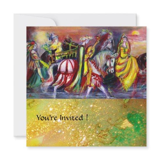 HORSE RIDERS ,MUSIC IN THE NIGHT, yellow sparkles