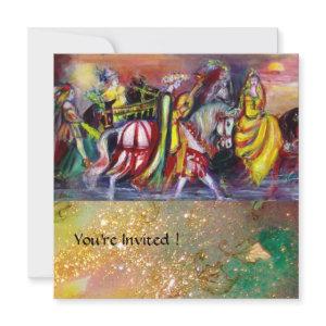 HORSE RIDERS ,MUSIC IN THE NIGHT, yellow sparkles