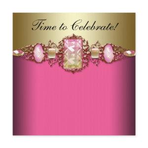Hot Pink and Gold Birthday Party