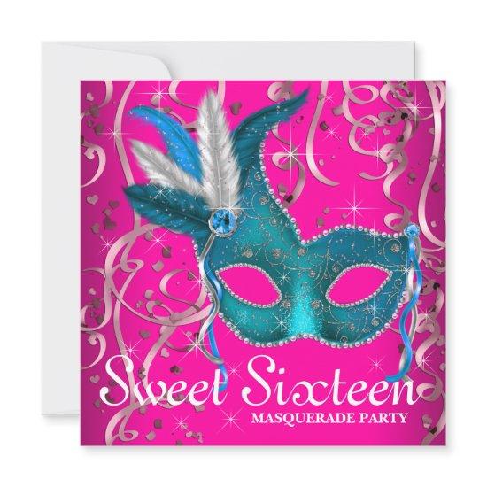 Hot Pink and Teal Blue Sweet Sixteen Party