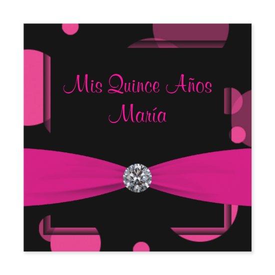 Hot Pink Bubbles Quinceanera